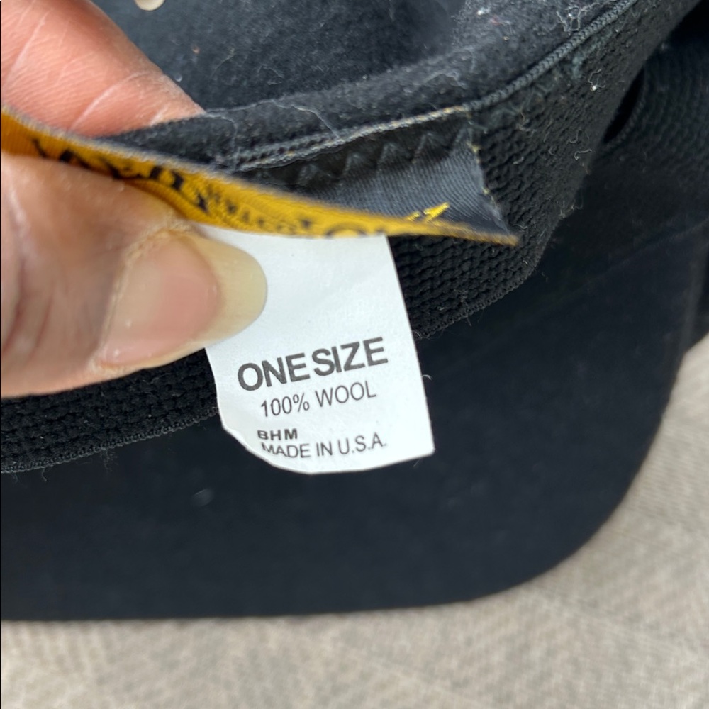 NEW YORK HAT COMPANY Classic Black Wool Newsboy Cap. One Size. 100% Wool. - Picture 10 of 11